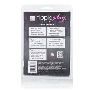 California Exotics - Nipple Play Silicone Nipple Suckers (Black)