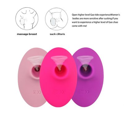 Rechargeable Silicone Tongue Oral Clitoris G Spot Pussy Sex Toys Women Vagina Nipple Sucking Vibrator