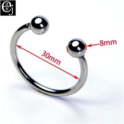 Stainless Steel Penis Rings Sex Toys For Men Cock Ring Locking Male Chastity Device Semen Lock Ring