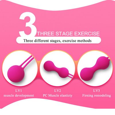 VOLKSLOVE Safe Silicone Smart Ball Vibrator Kegel Ball Ben Wa Ball Vagina Tighten Exercise Machine Sex Toy for Women Vaginal