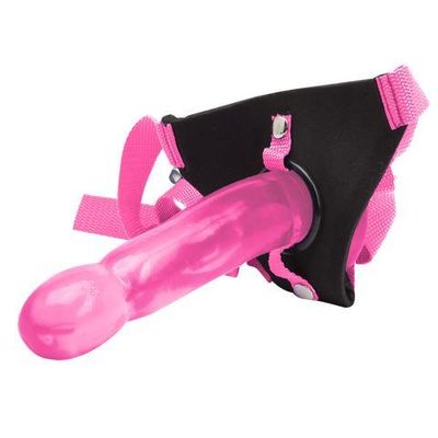 Climax Strap On Pink Ice Dong and Harness Set