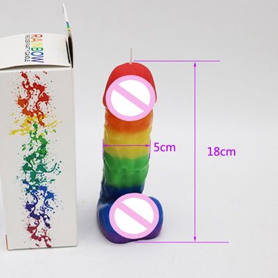 Simulation dildo candle funny breast candle low temperature candle stimulation props perverted slave dripping wax
