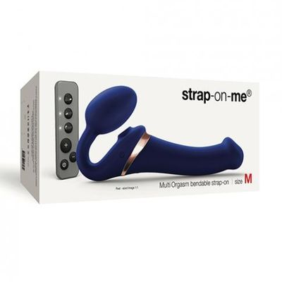 Strap On Me Multi Orgasm Bendable Strapless Strap On Medium &#8211; Night Blue