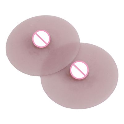 1 Pair Men Fake Nipples No Adhesive Washable Reusable Silicone Nipples for Breast Form Costumes Party Drag Queen Gay   Sex Toy