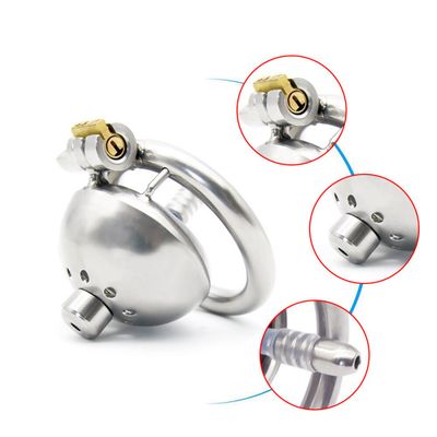 Stainless Steel Chastity Cage Bird Locks Restraint Toys For Male Adults Hypoallergenic A269-1