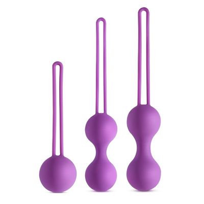 YUECHAO 3PC Silicone Vibrator Kegel Balls Exercise Tightening Device Balls Safe Ben Wa Ball for Women Vaginal massager Adult toy