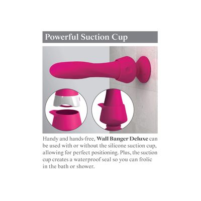 Pipedream - 3Some Myself and Us Wall Banger Deluxe Silicone Vibrator (Pink)