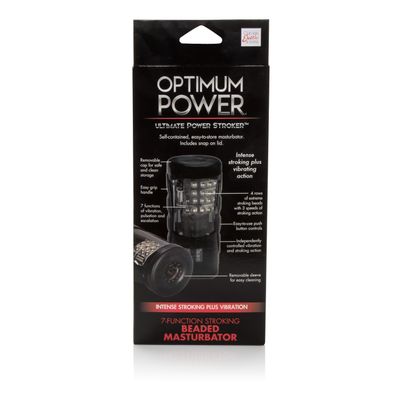 California Exotics - Optimum Power Ultimate Power Stroker Beaded Masturbator (Black)