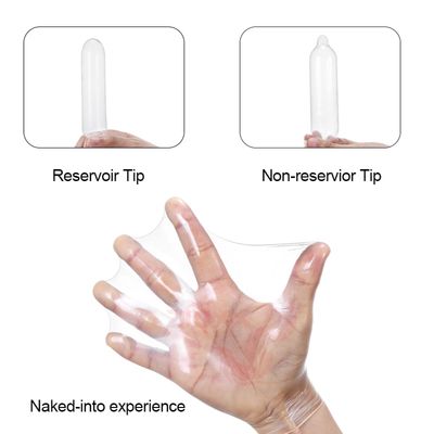 100/200 pcs Bulk Condom plus size 55mm width premium Smooth Natural Latex Condoms XL Thin Rubber