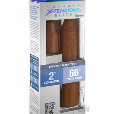 Fantasy X-tensions Elite Sleeve 8in With 2in Plug Tan