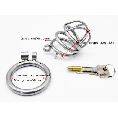 2020 Male Metal Chastity Belt Cage Vent Hole Device Rings Design Small Male Urethral Sound Dilator Stealth Locks Sex