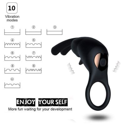 Powerful Stimulate Woman's Clit Wearable Enhanced Massager with 10 Vibration Modes for Men Boost Sexual Endurance Achieve Climax