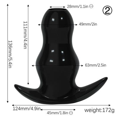 Large Size Silicone Hollow Dildo Anal Plug Anal Sex Toys Prostate Massager Anal Expanding Dilator Stimulator Adult Products