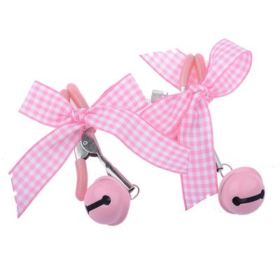 Pink & Black Woman Sexy adjustable Nipple Clamp Breast  Small Bell Adult Fetish Flirting Teasing Sex Toys for Couples