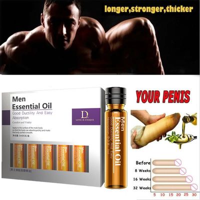 5PCS Penis Thickening Growth Man Big Dick Enlargment Cock Erection Enhance Male Health Care Enlarge Massage Enlargement Oils
