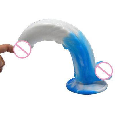 FAAK Blue and White Porcelain G-spot Vaginal Anal Oral Manual Sucker Clitoral Massager Large Particle Manual Anal Expander Shop