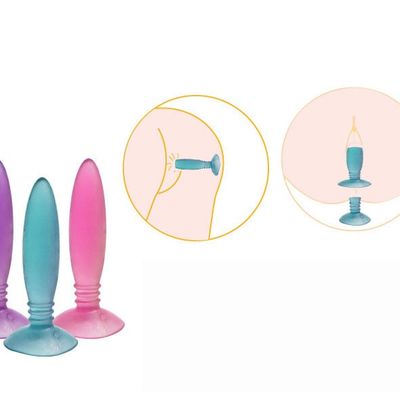 Mini Anal Plug Jelly Toys Real Skin Feeling Adult Sex Toys Sex Products Butt Plug for Beginner Erotic Toys
