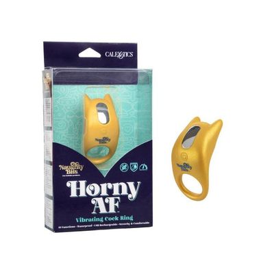 NAUGHTY B HORNY AF VIBRATING COCK RING