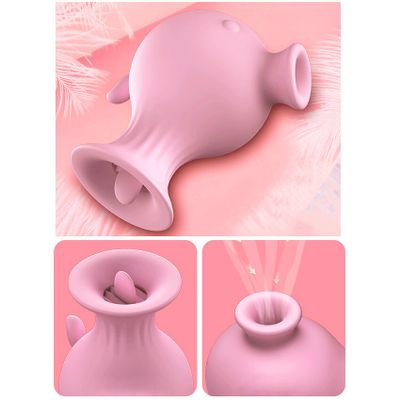 7 Frequency Mini Nipple Sucker Vibrator USB Rechargeable Tongue Licking Shock Female Masturbation Women Breast Flirting Sex Toys