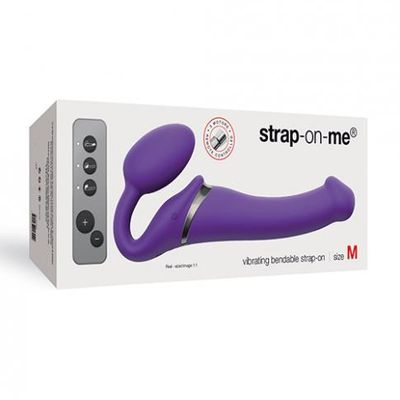Strap On Me Vibrating Bendable M Strapless Strap On &#8211; Purple
