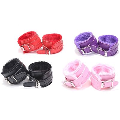 PU Leather Handcuffs For Sex Ankle Cuff Restraints Bondage Bracelet BDSM Woman Erotic Cosplay Adult Sex Toys For Couples Women