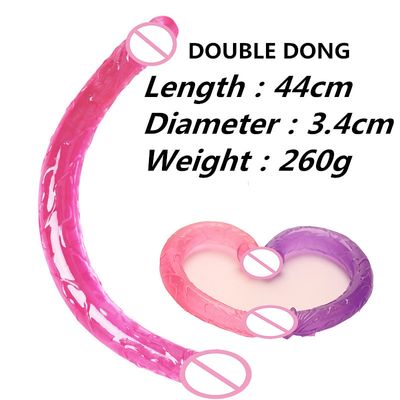 A24 Double Headed Dildo For Women Long Jelly Realistic Dildo Butt Plug Masturbator Sex Toys for Lesbian Double Ended Penis