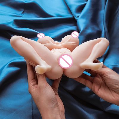 Rubber vagina Big breasts Masturbator male sex toys fake pussy big ass  artificial vagina sex tools for men