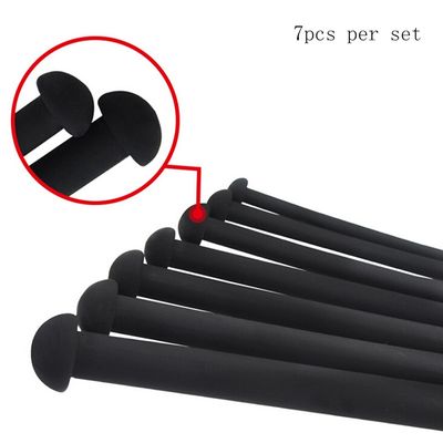 7PCS/Set 352mm Long Silicone Urethral Dilator Sounds Soft Penis Plugs Male Masturbator Urethra Sounding Rod Sex Toys For Men