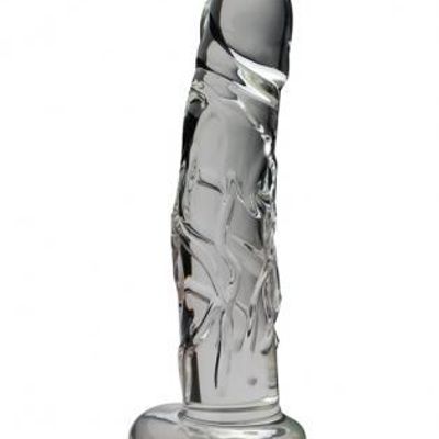 Medium 8&#8243; Realistic Glass Dildo