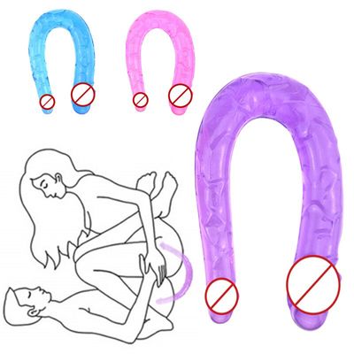 Double Head Dildo Sex BDSM Adult Erotic Product Realistic Penis G Spot No Vibrator Butt Plug Massage Stimulate Sex Toys