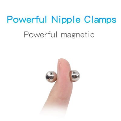 1/2/3/4 Pair Big Powerful Magnetic Orbs Nipple Clamps Big Dildo G-Spot Vibrator Stimulate Clitoris Sex Toys For Woman Couples