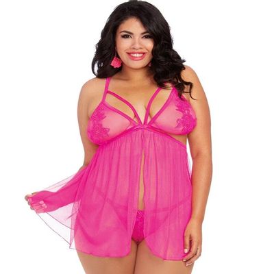 Dreamgirl Hot Lace & Mesh Babydoll