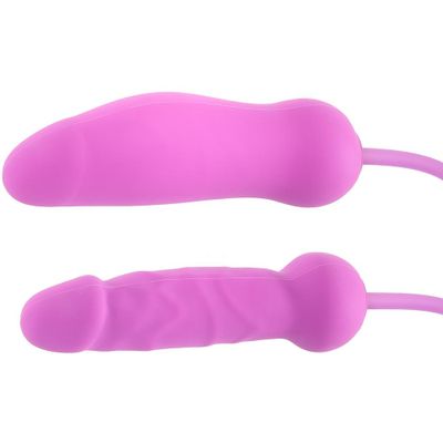 Ouch! Inflatable Vibrating Silicone Dildo