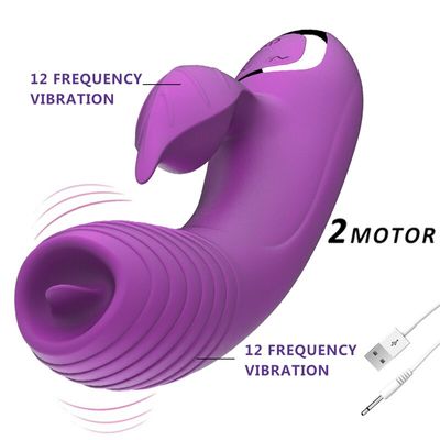 Buy Blowjob Sucker Clit Dildo Rabbit Vibrator Tongue Licking Nipple