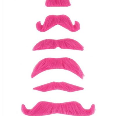 Mustache Party Kit Favors 6 Count Pink
