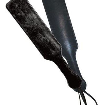 Leather Paddle with Black Fur Side
