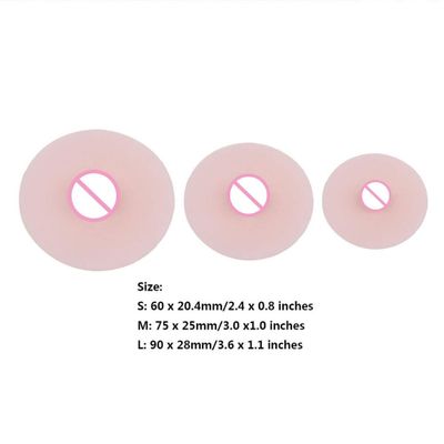 1 Pair Men Fake Nipples No Adhesive Washable Reusable Silicone Nipples for Breast Form Costumes Party Drag Queen Gay   Sex Toy