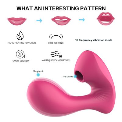 Vagina Sucking Vibrator Sex Toys for Women Double Vibration 10 Speed Stimulate G Spot Vagina Clitoris for Female Mastrubation