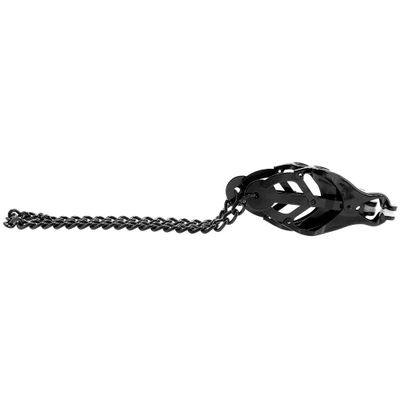 Black Butterfly Clamp with Link Chain