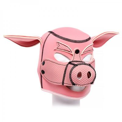 Ple&#8217;sur Neoprene Pig Mask Hood Pink