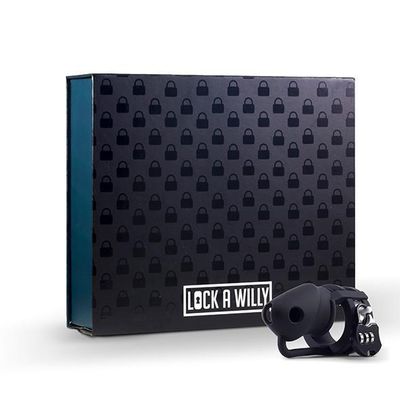 Lock A Willy - Cock Cage and Lock Set (Black)