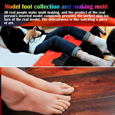 Mannequin Slender Toes Foot Model Greek Feet Shoe Socks for Art Fake Nail Display Tarsel Silicone Female Foot Fetish 3901
