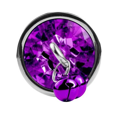 Traction Chain Purple Bell Anal Plug Metal Sex Toys Crystal Base Jewelry Prostate Massager Adult Products Erotic Beads Butt Plug