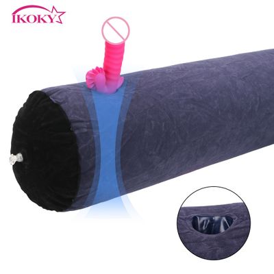 IKOKY Sexual Position Love Pillow Flocking Erotic Products Magic Cushion Sex Toys for Couples Inflatable Sofa  Sex Furniture