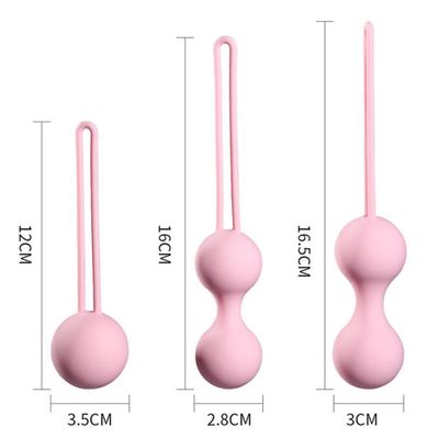 Safe Silicone Smart Kegel Balls Simulator Chinese Ben Wa Vagina Balls Metal Vaginal Massager Shrinking Adults Sex Toys For Women