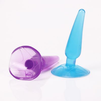 Silicone Anal Plug Black Jelly Style Toys Real Skin Feeling Dildo Adult Sex Toys Sex Products Butt Plug for Men Women