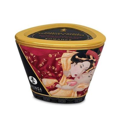 Shunga - Erotic Art Massage Candle Romance Strawberry Wine 5.7oz