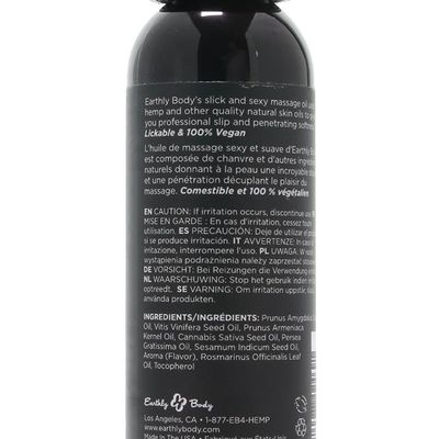 Edible Massage Oil 2oz/60ml