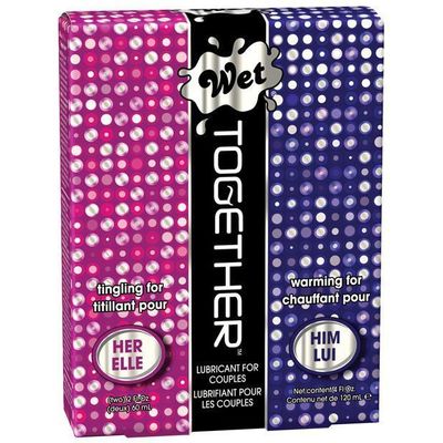 Wet - Together Couples Lubricant 2 oz Bottles Box of 2 (Lube)