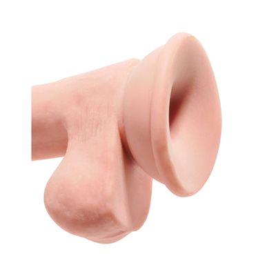 Pipedream - King Cock Plus 3D Triple Density Cock with Balls Dildo 6.5" (Beige)